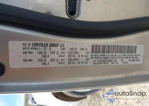 2013 Dodge Journey American Value Pkg из США, поврежденный, VIN 3C4PDCAB2DT557862